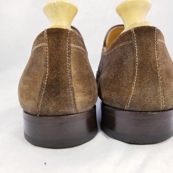 DESIGNER MEZLAN AQUILA  MEN SHOES LOAFERS SLIP ON BROWN SUEDE SIZE 10 M EUC - Picture 4 of 10